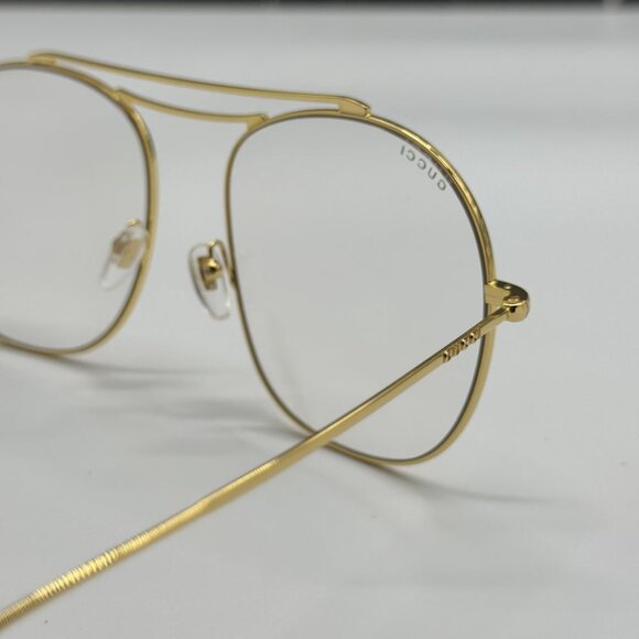 NEW GG1479S 001 GUCCI GOLD WOMEN GUCCI EYEGLASSES - Picture 9 of 13